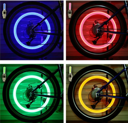 LUCES LED PARA NEUMATICOS 🚴‍♂️🏍️🚗